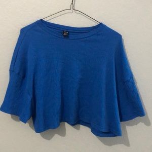 Blue Crop Top